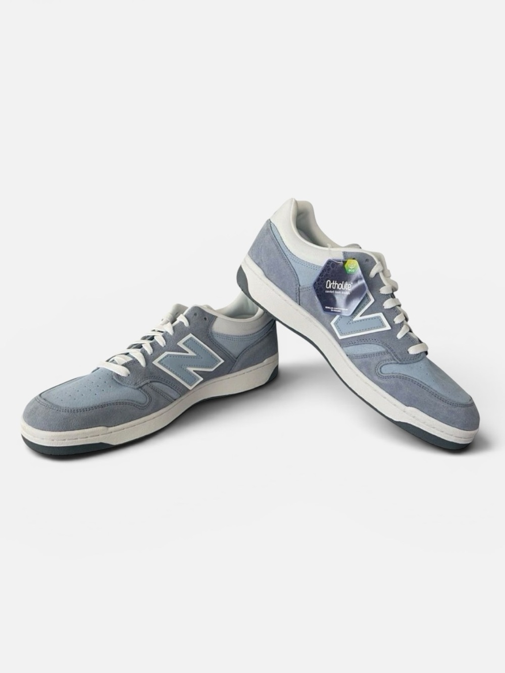 New Balance 480 Arctic Grey Suede Leather Low Top Sneakers Men's 14 BB480LEB